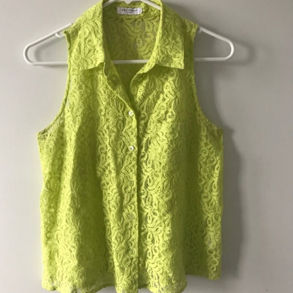 Equipment Lace Blouse // Size XS